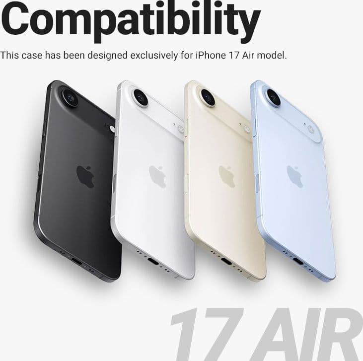 Crong Clear MAG Cover - Custodia MagSafe per iPhone Air (trasparente) - 14