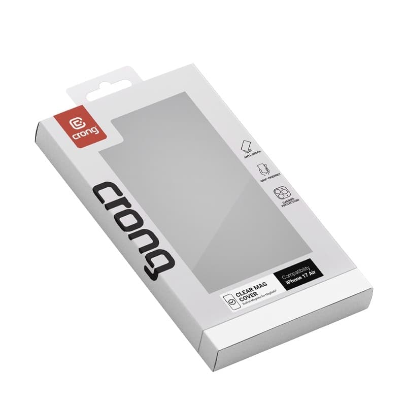 Crong Clear MAG Cover - Custodia MagSafe per iPhone Air (trasparente) - 17