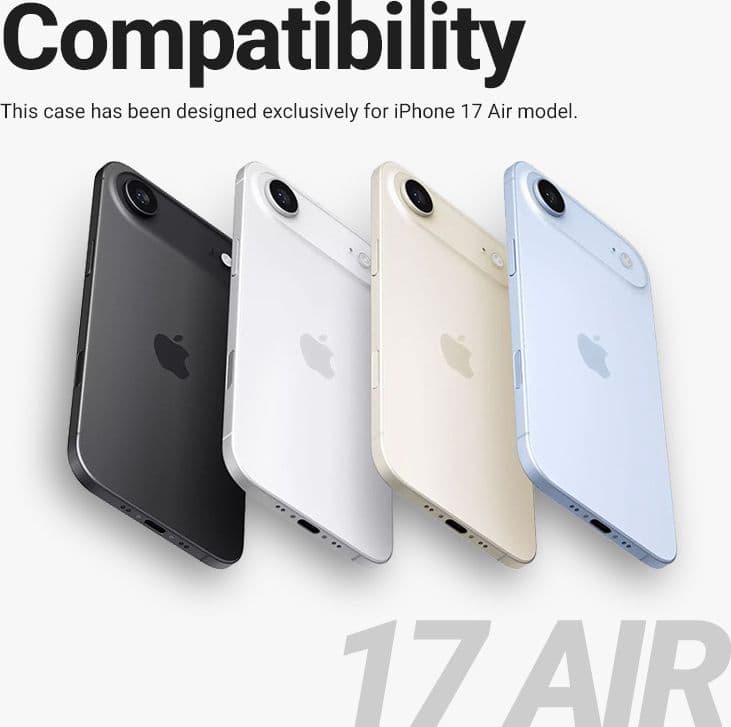 Crong Clear MAG Cover - Custodia MagSafe per iPhone Air (trasparente) - 5