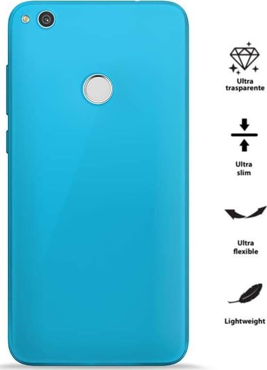 PURO 0.3 Nude - Case Huawei P8 Lite (2017) / Honor 8 Lite (Fluo Blue) - 2