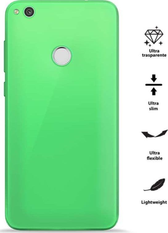 PURO 0.3 Nude - Case Huawei P8 Lite (2017) / Honor 8 Lite (Fluo Green) - 2