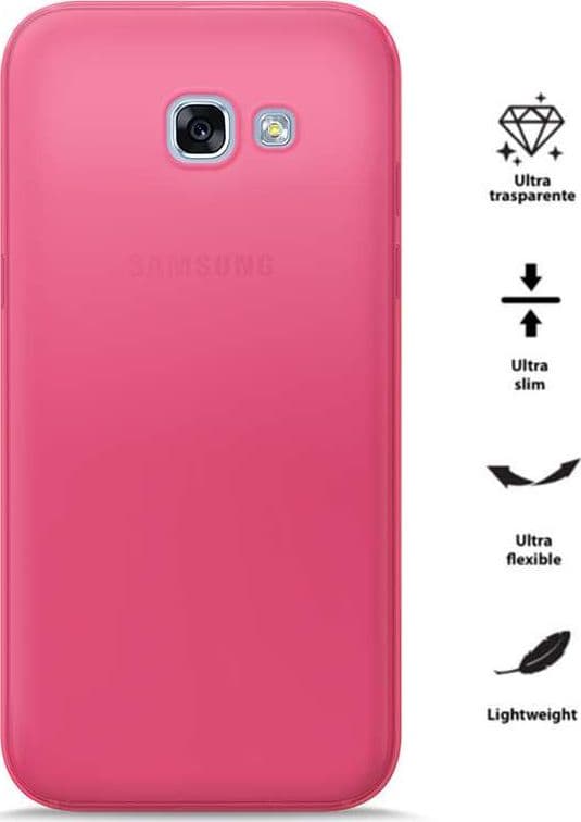 PURO 0.3 Nude - Case for Samsung Galaxy A3 (2017) (Fluo Pink)