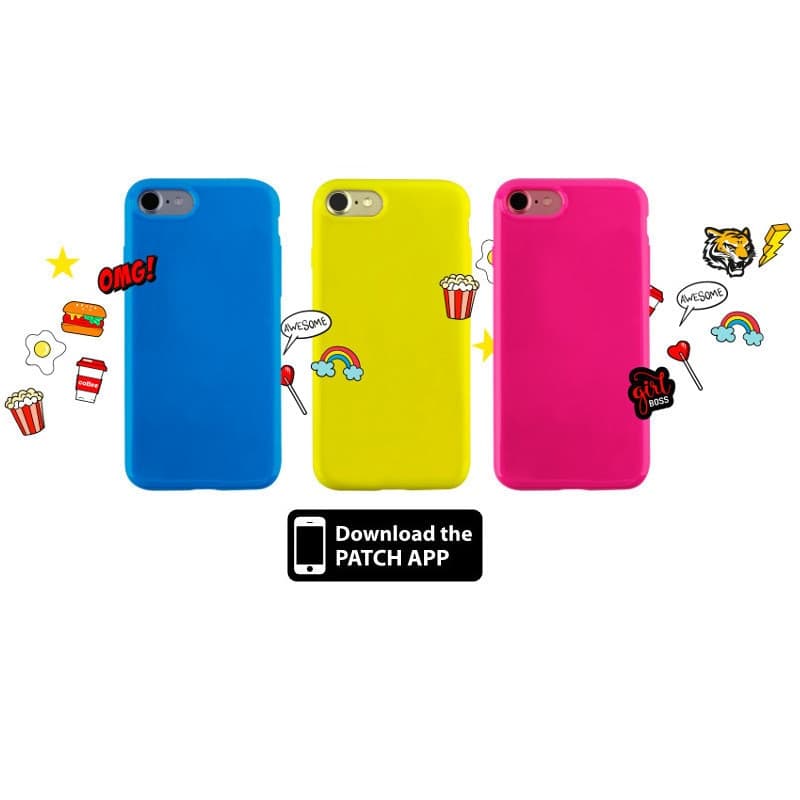 PURO Patch Mania - Case for Samsung Galaxy A3 (2017) containing 5 stickers (yellow) - 6