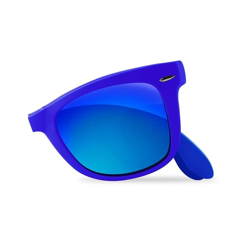 PURO Sunny Kit - Case set for iPhone SE (2022/2020) / 8/7 + foldable sunglasses (blue) - 4