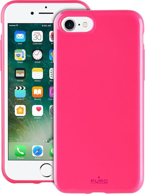 PURO Sunny Kit - Case set for iPhone SE (2022/2020) / 8/7 + foldable sunglasses (pink) - 2