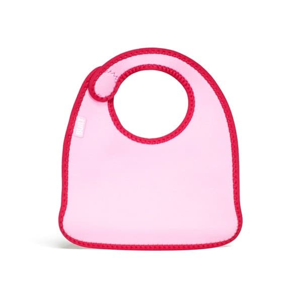 BUILT Mess Mate Set of 2 baby bib (Baby Pink Mini Dots) - 3