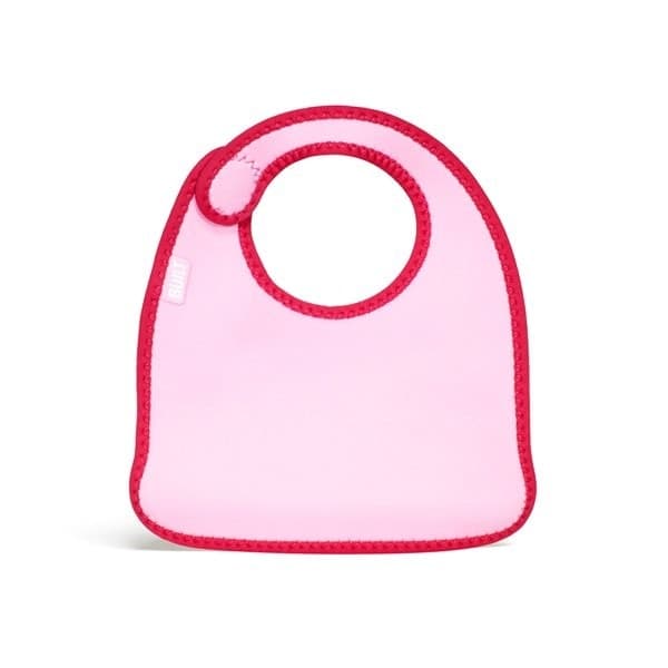 BUILT Mess Mate Set of 2 baby bib (Baby Pink Mini Dots) - 9