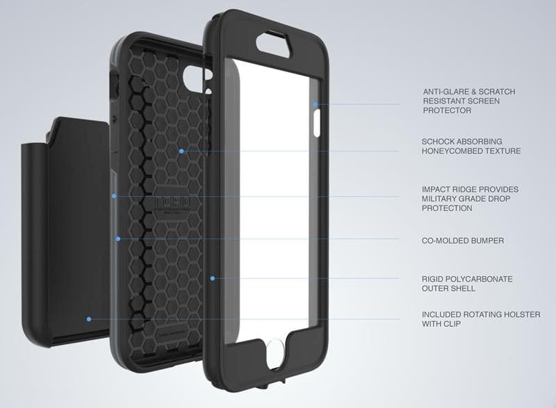 Incipio Performance Series Max iPhone 7 case (white/blue) - 8