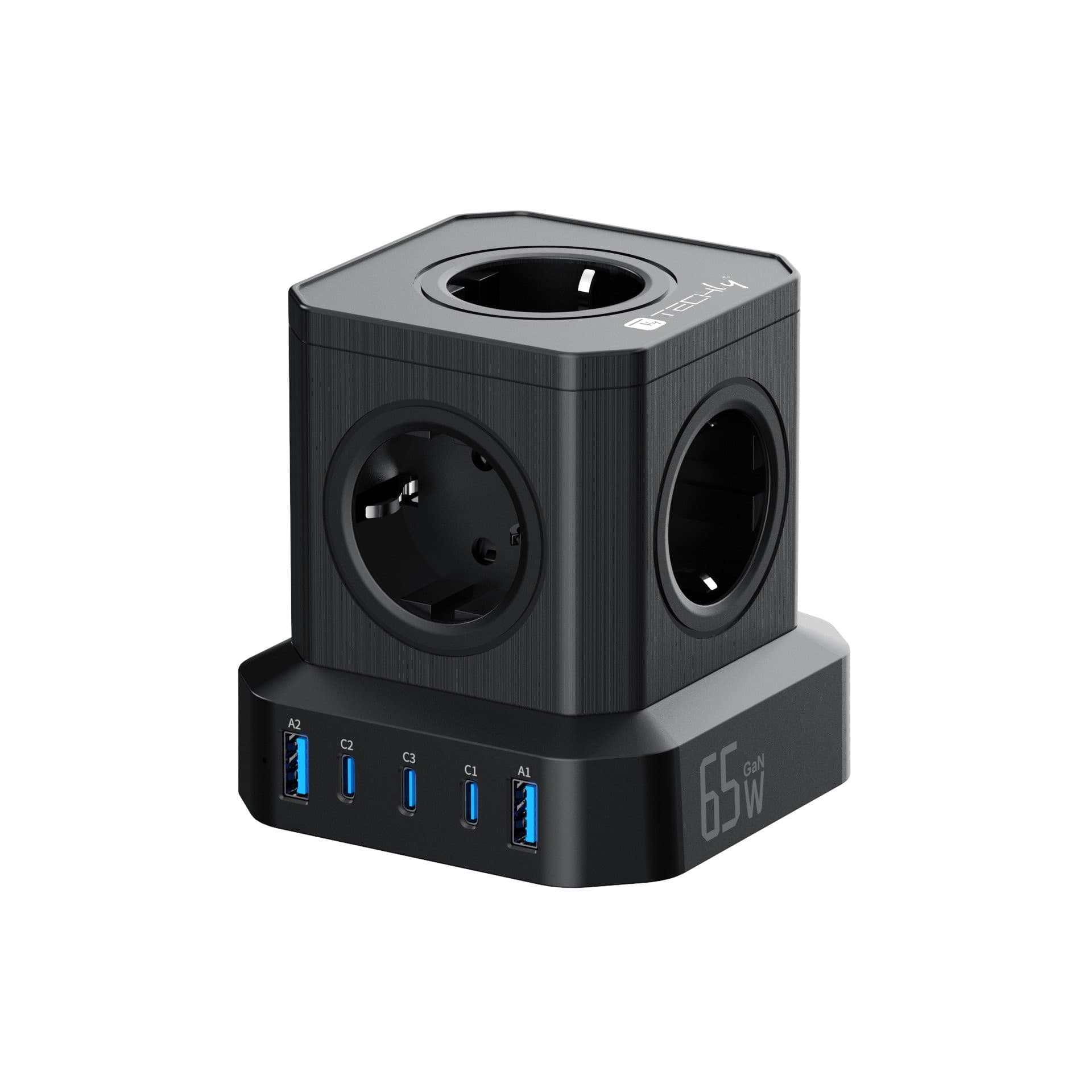 Multipresa da Tavolo USB Cube 5p 2xUSB-A 3xUSB-C&trade - 4