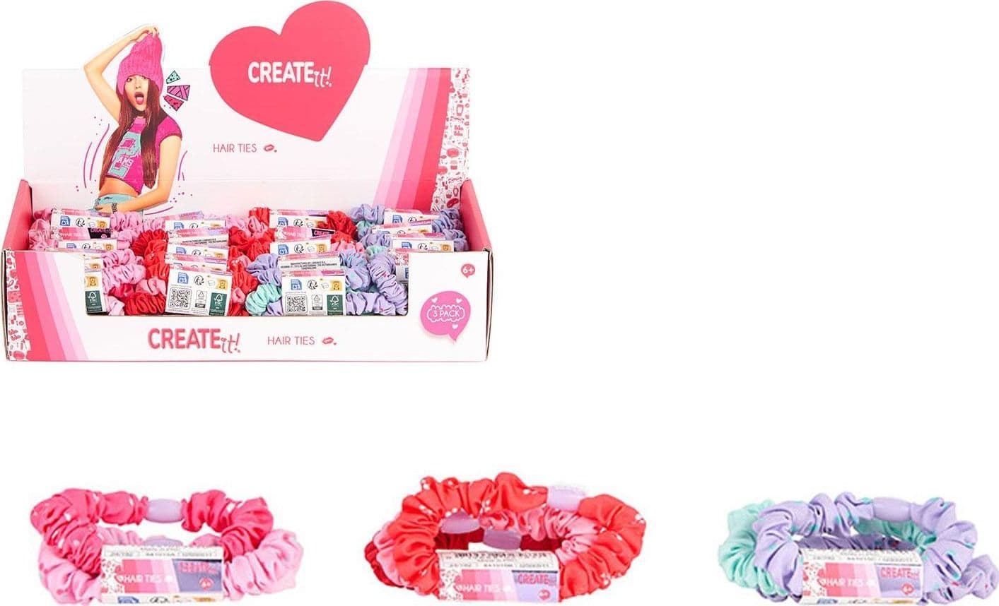 Create it Elastici per capelli Pack 3pz - 3