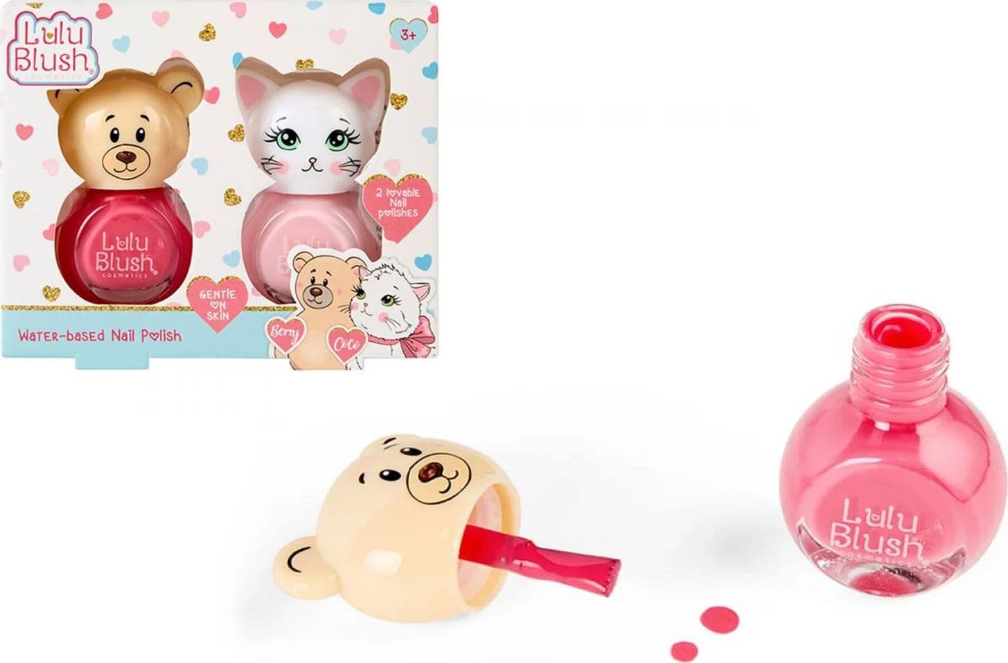 Lulu Blush Smalti Orsetto Gattino Pack 2pz - 2