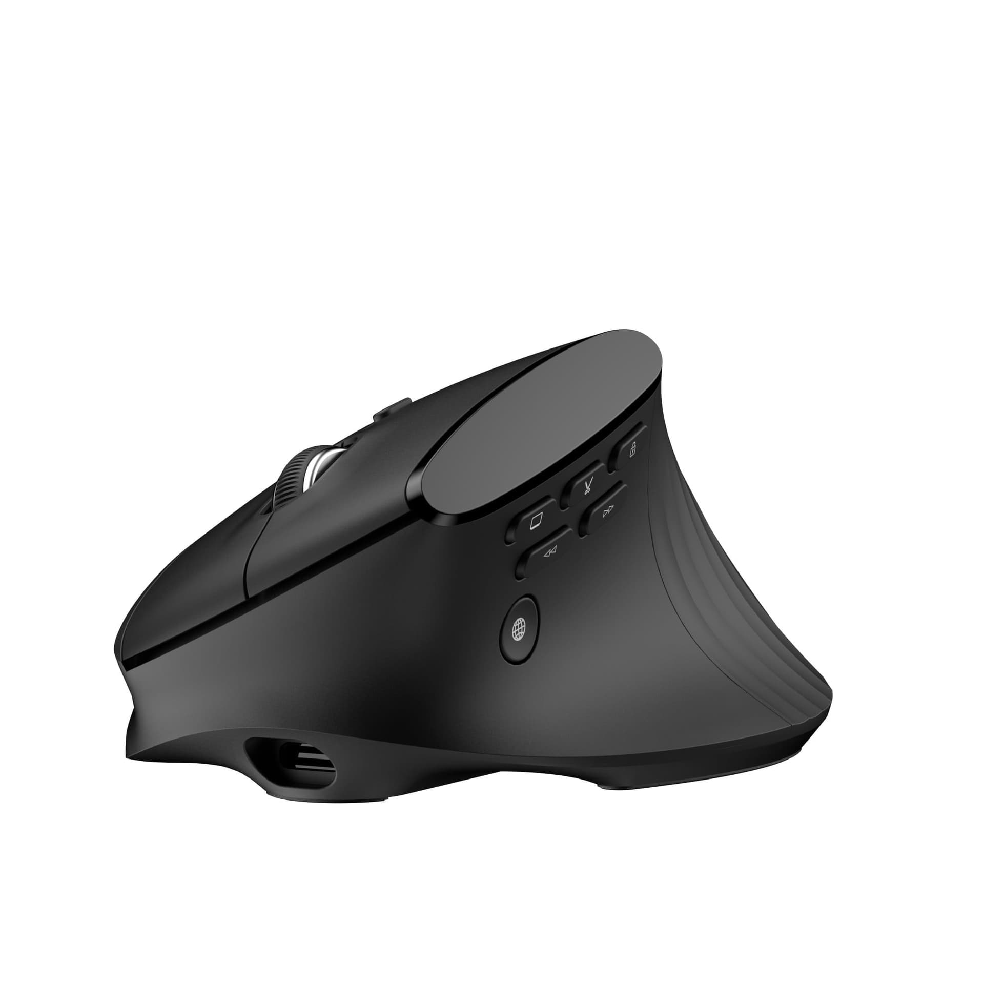 Mouse Ergonomico RGB Wireless + USB 2.4G Nero - 14