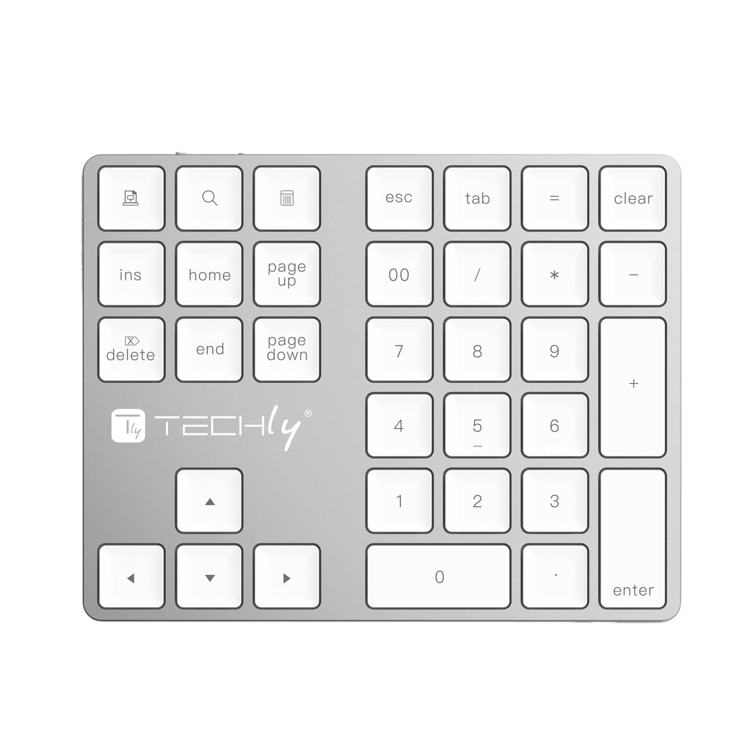 Tastierino Numerico BT V3.0 Wireless 34 Tasti Argento - 6