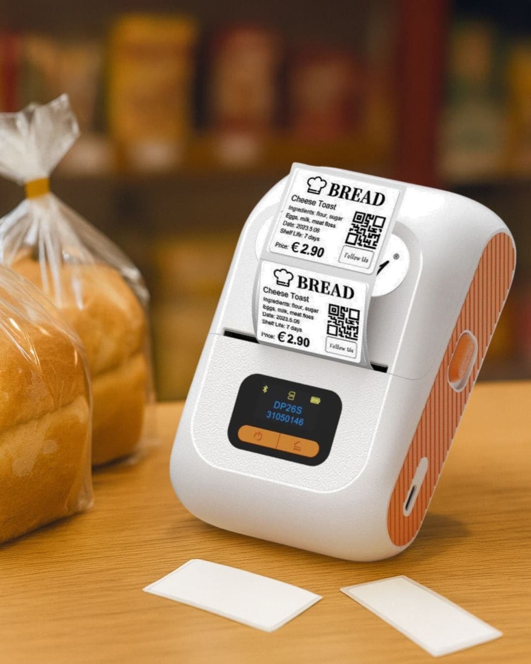 Mini Etichettatrice Stampante Termica Bluetooth C/Display Portatile Ricarica USB-C&trade - 11