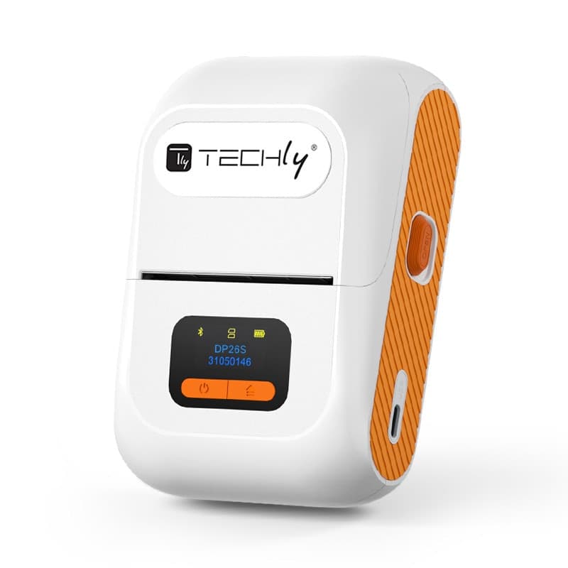 Mini Etichettatrice Stampante Termica Bluetooth C/Display Portatile Ricarica USB-C&trade - 12