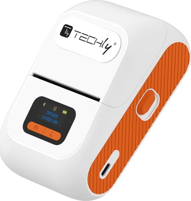 Mini Etichettatrice Stampante Termica Bluetooth C/Display Portatile Ricarica USB-C&trade - 3
