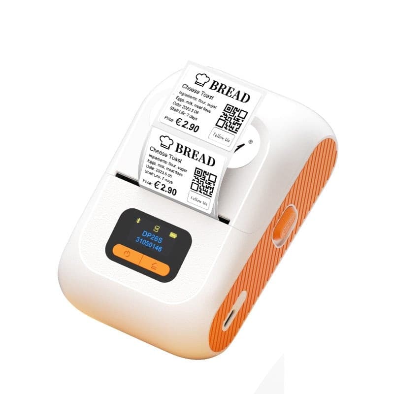 Mini Etichettatrice Stampante Termica Bluetooth C/Display Portatile Ricarica USB-C&trade - 4