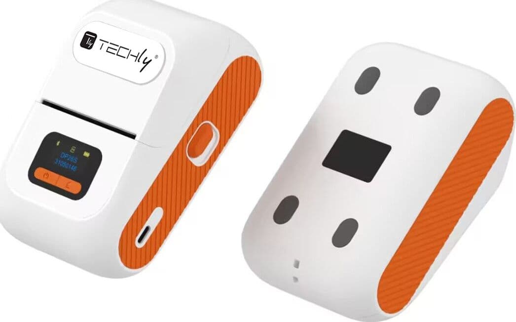 Mini Etichettatrice Stampante Termica Bluetooth C/Display Portatile Ricarica USB-C&trade - 6