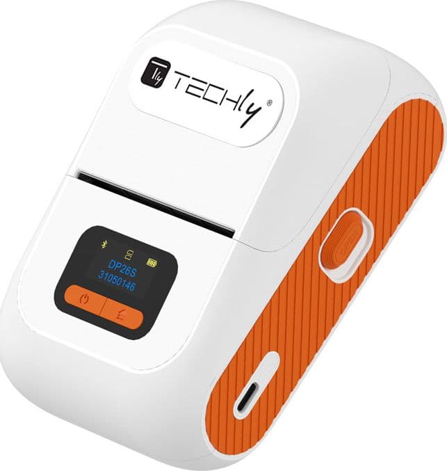 Mini Etichettatrice Stampante Termica Bluetooth C/Display Portatile Ricarica USB-C&trade - 7