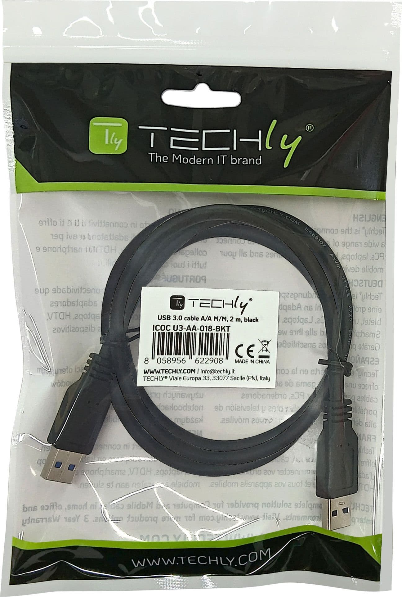 Cavo USB 3.2 A maschio/A maschio 2 m Nero - 7