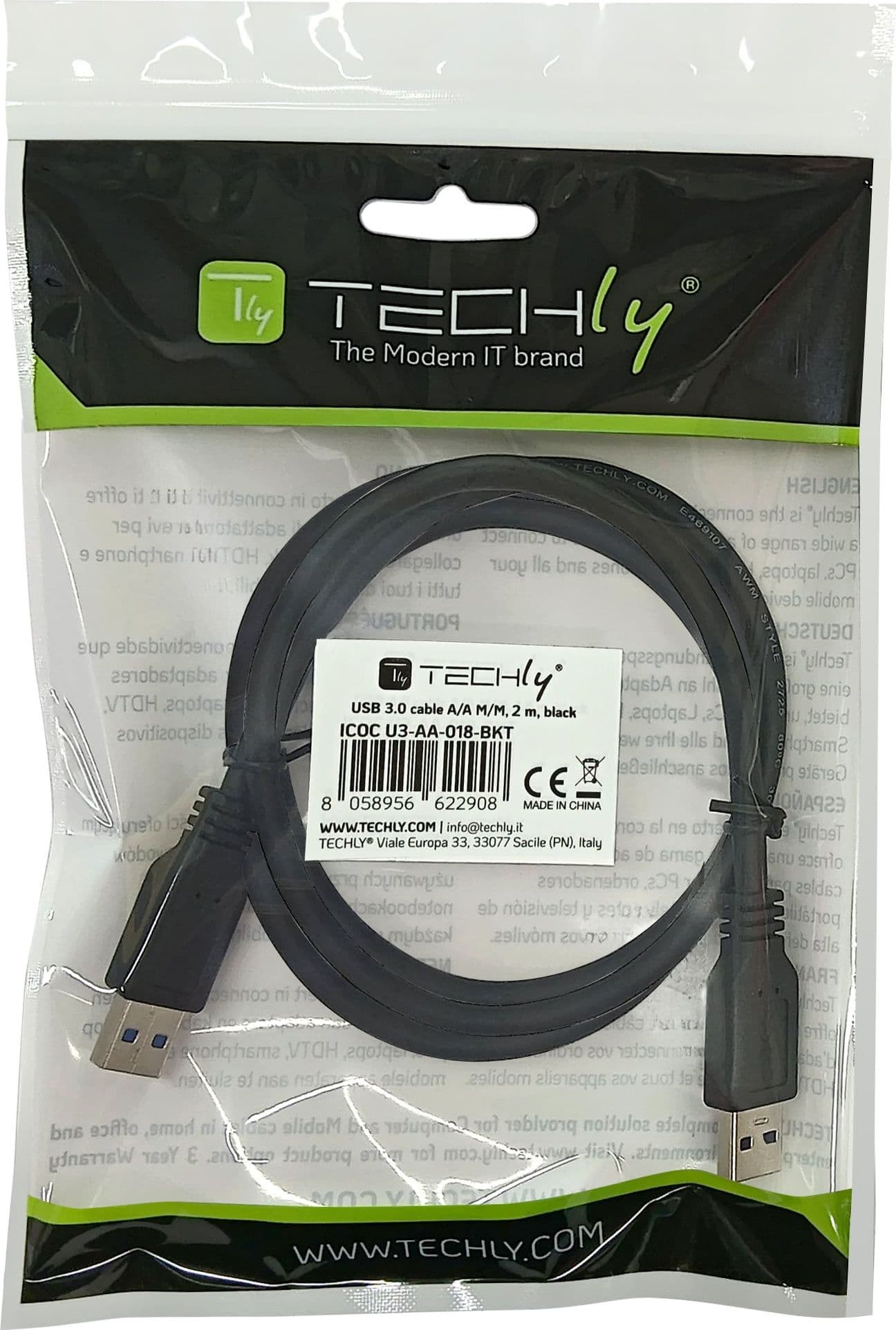 Cavo USB 3.2 A maschio/A maschio 2 m Nero - 8