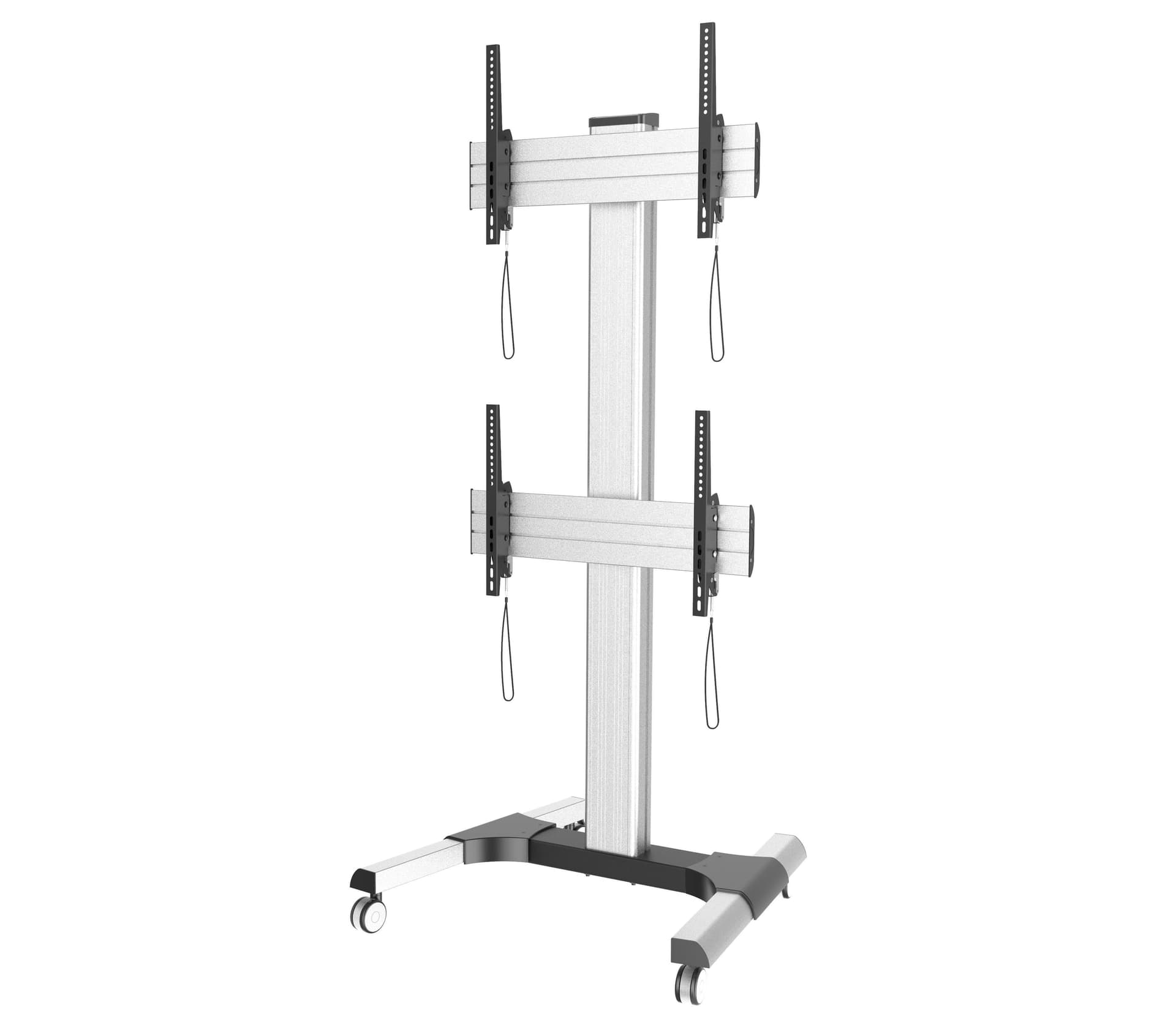 Supporto a Pavimento per 2 TV LCD/LED 32-60'' per Video Wall - 5