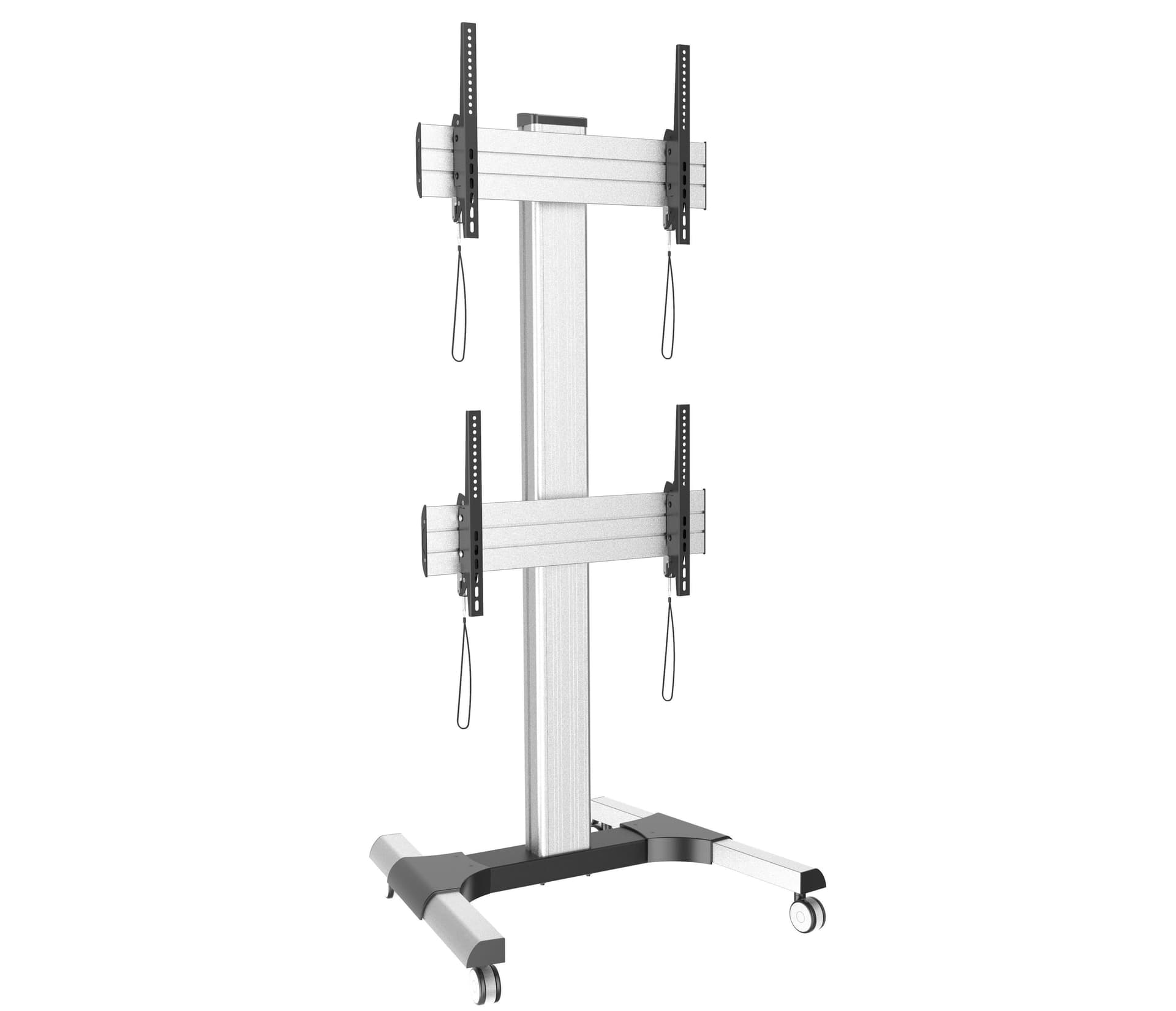 Supporto a Pavimento per 2 TV LCD/LED 32-60'' per Video Wall - 8