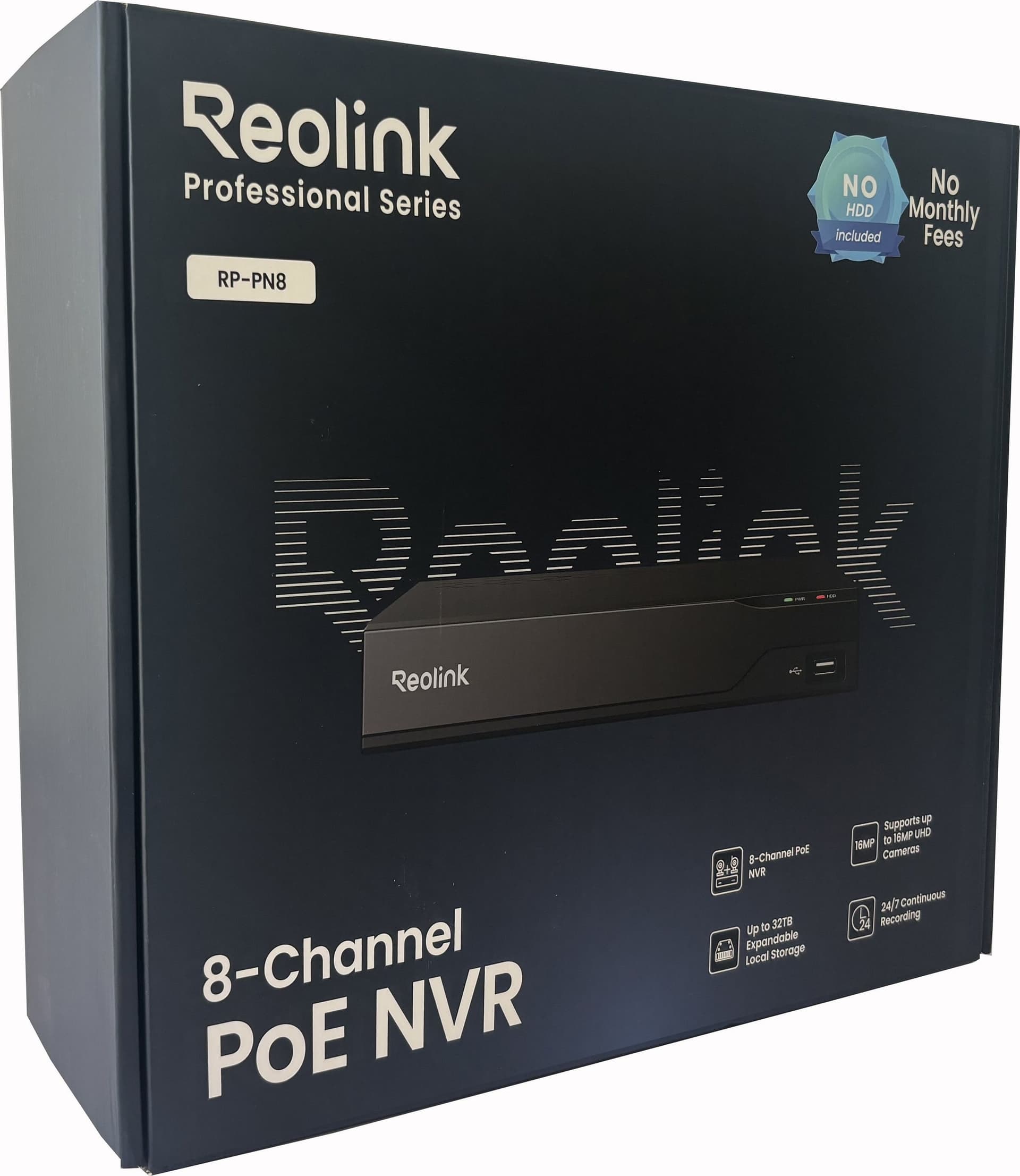 Videoregistratore NVR 8CH 16 MP Fino a 32 TB con HDMI e VGA, RP-PN8 - 6