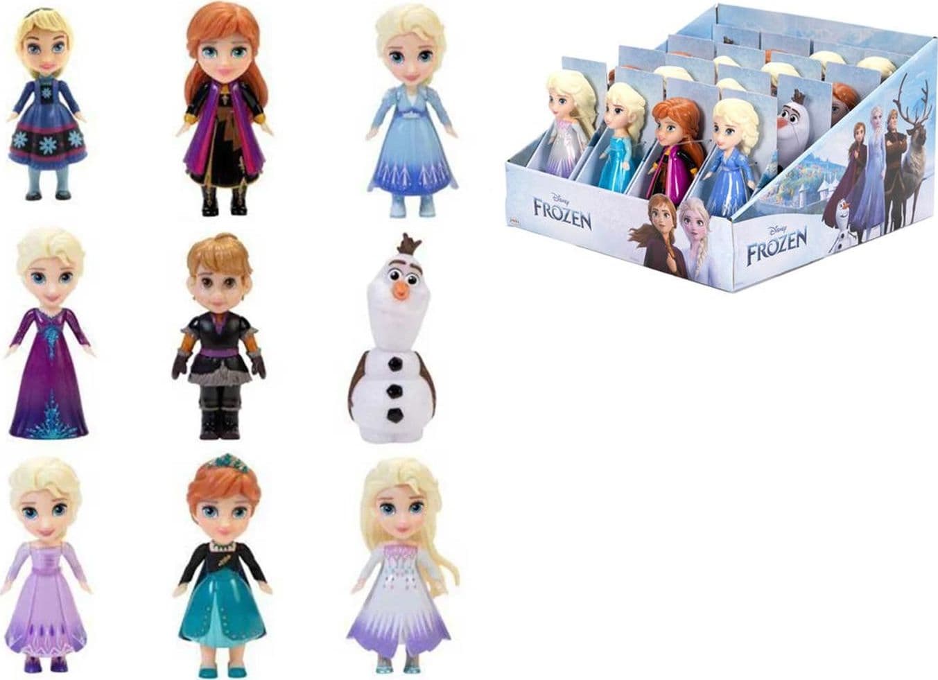 Frozen Mini bamboline 7cm Disney Princess