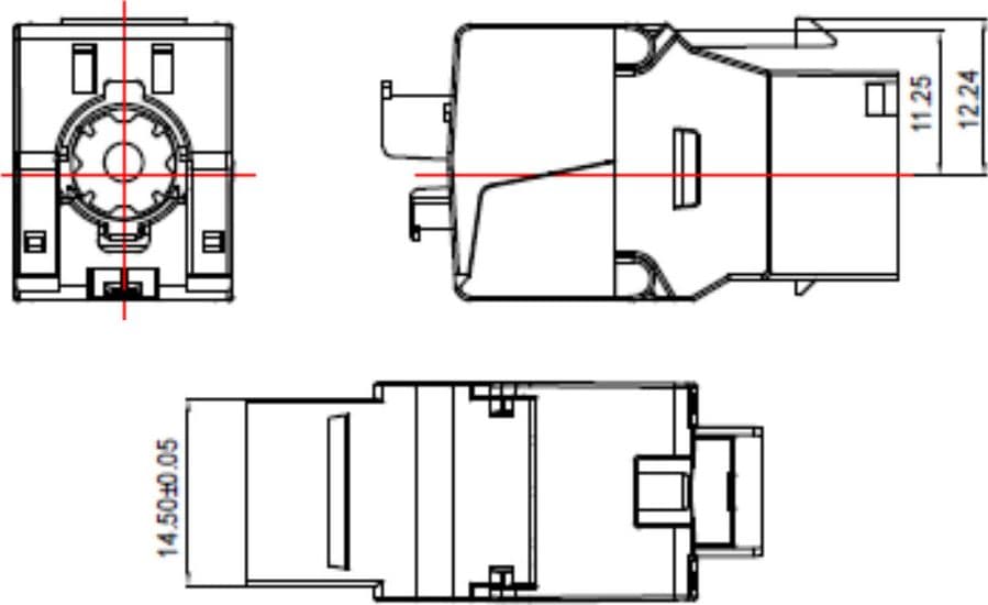 Frutto Keystone RJ45 STP C6A Toolless Silver - 12