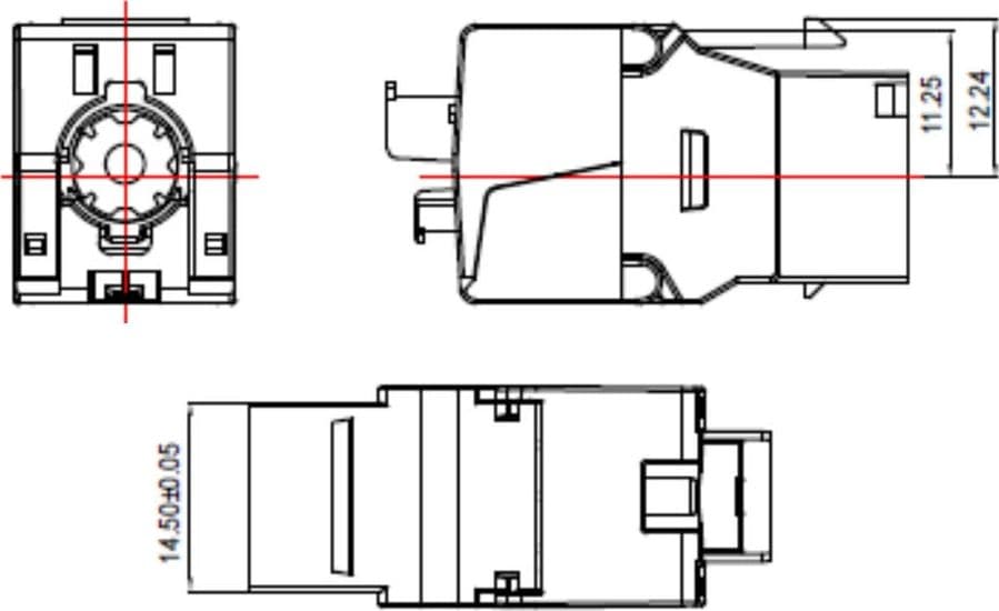 Frutto Keystone RJ45 STP C6A Toolless Silver - 3