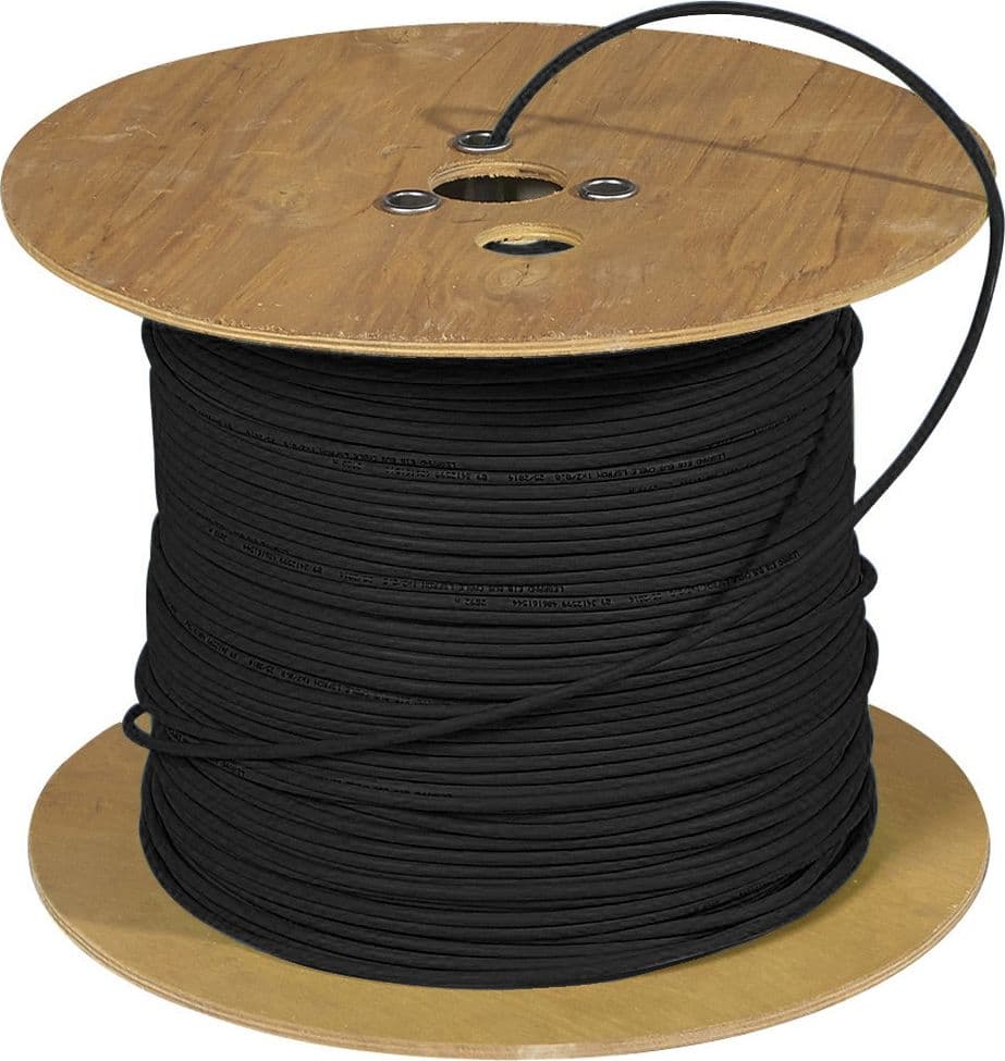 Cavo cat. 5E Rigido U/UTP Doppia Guaina PVC+PE in Matassa 500m Nero - 7