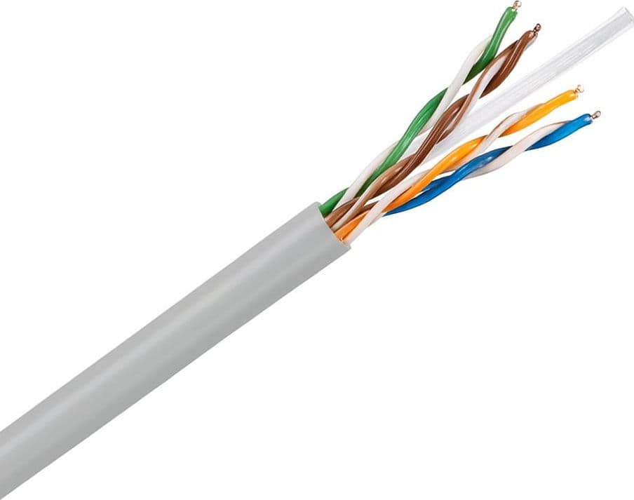 Cavo Cat. 6 Rigido U/UTP LSZH in Matassa 200 m Grigio - 2