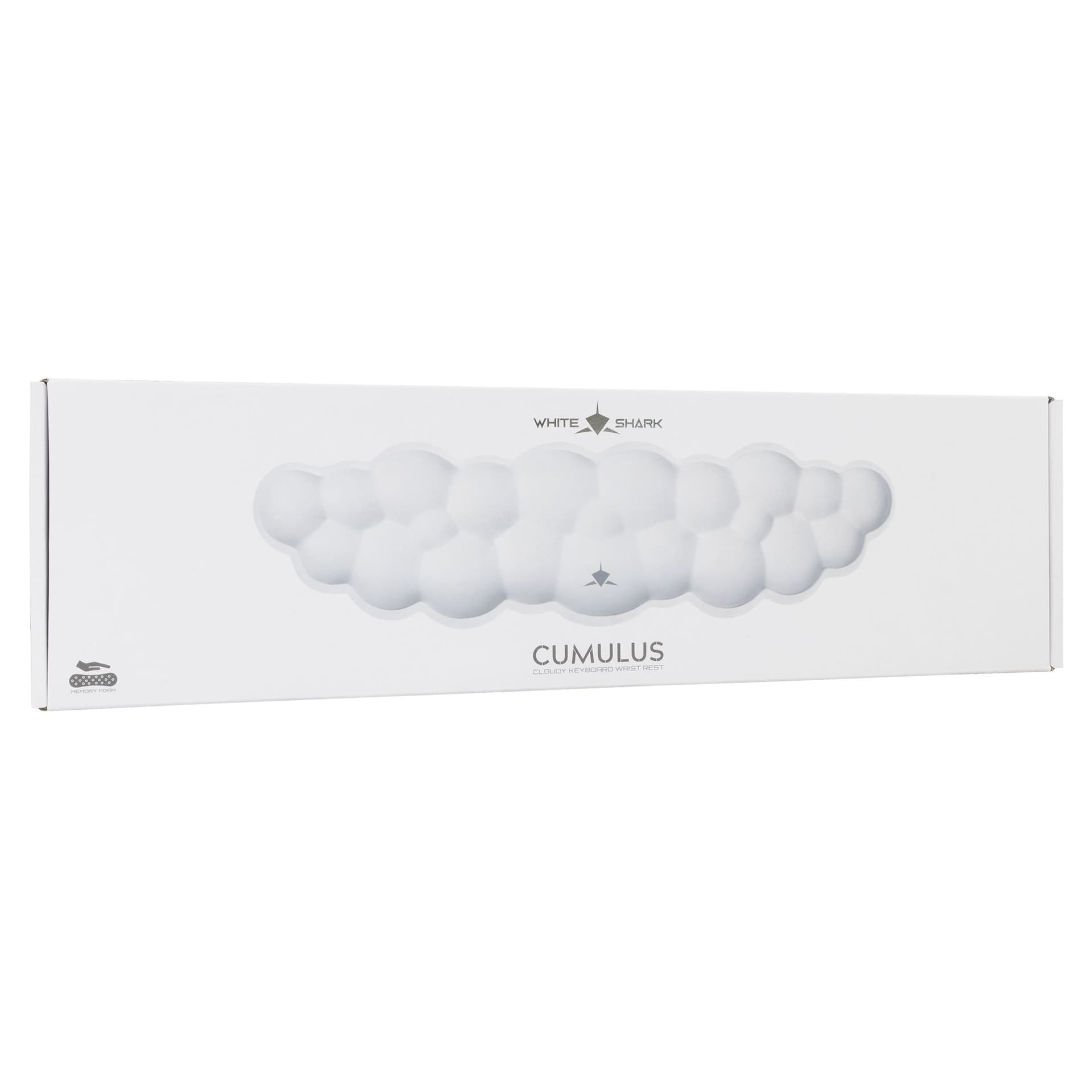 Cuscinetto Poggiapolsi in Memory Foam Nuvola da Tastiera Cumulus Bianco - 2