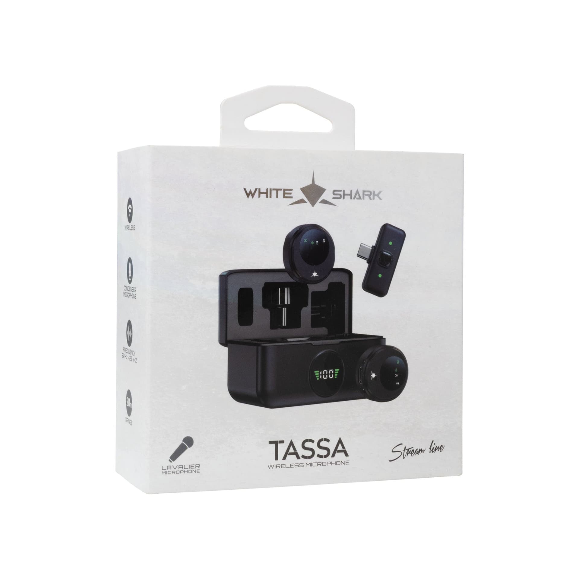 Set 2 Mini Microfoni Lavalier Wireless con Ricevitore USB-C&trade e Custodia di Ricarica, TASSA - 2