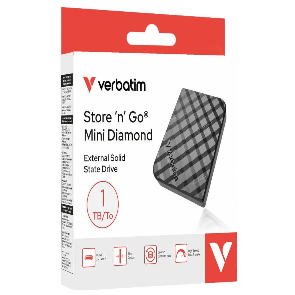 SSD Portatile Store'n'Go Mini Diamond USB-C&trade 3.2 GEN 2, 1 TB, Nero - 11
