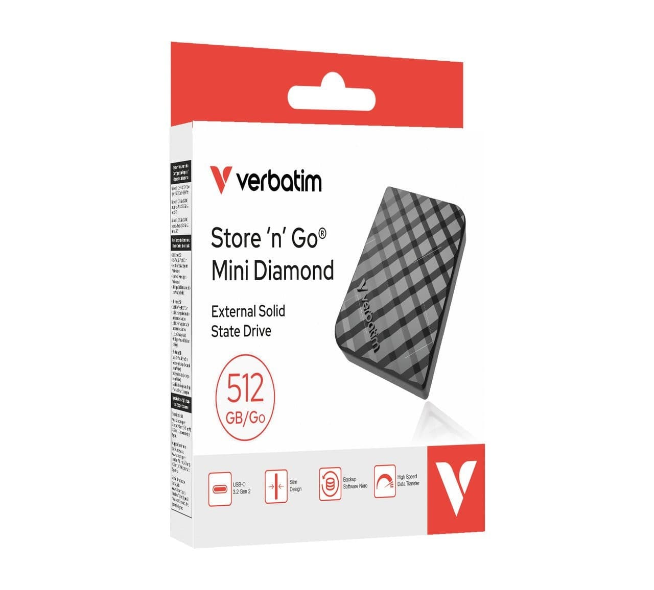 SSD Portatile Store'n'Go Mini Diamond USB-C&trade 3.2 GEN 2, 512 GB, Nero - 2
