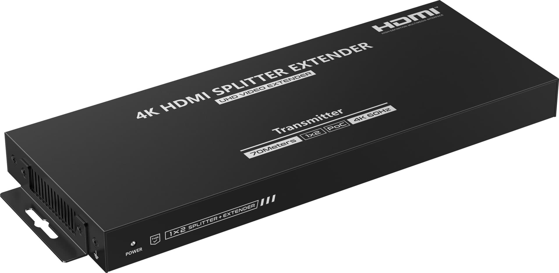 Splitter Extender HDMI 1x2 con IR su CAT6/6a/7 70 M - 4