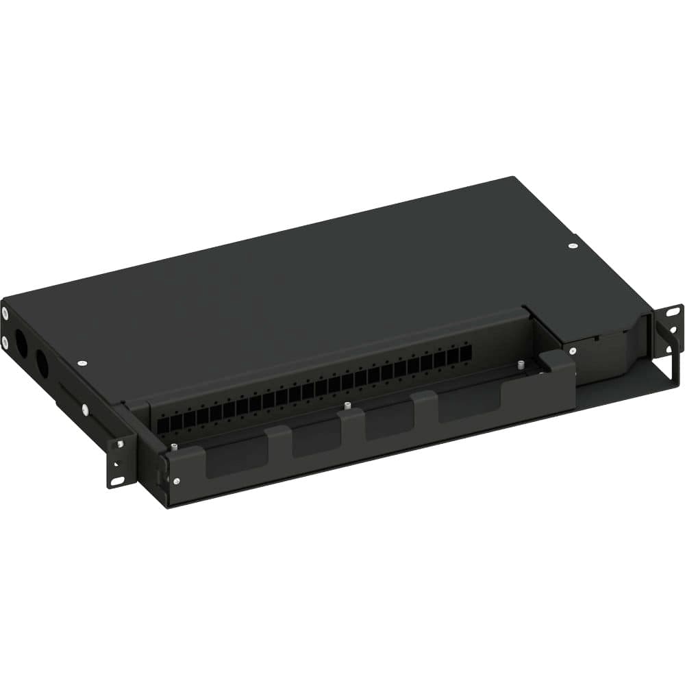 Cassetto ottico 19'' Pivot con Piastra Frontale per 24 LC Duplex/24 SC Simplex/24 E2000&reg Simplex, Nero - 8