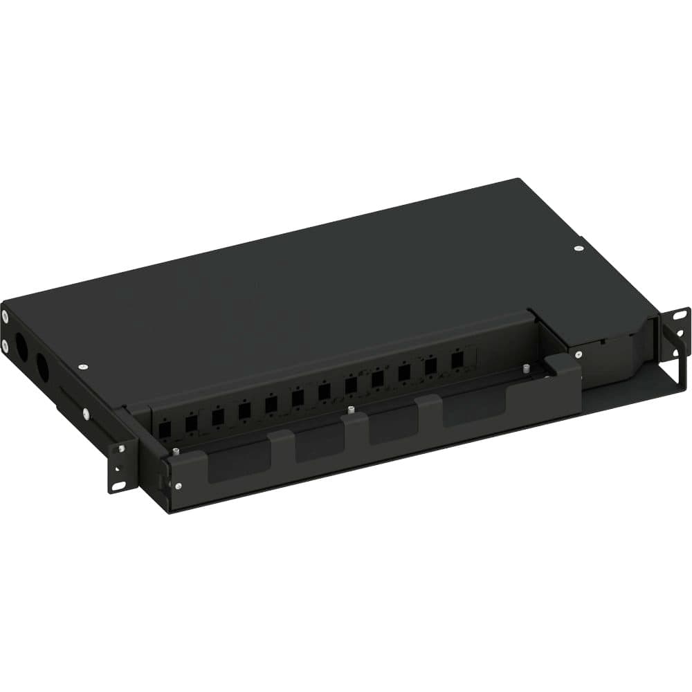 Cassetto ottico 19'' Pivot con Piastra Frontale per 12 LC Duplex/12 SC Simplex/12 E2000&reg Simplex, Nero - 8