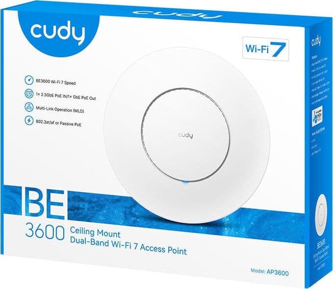 Punto di Accesso Wireless WiFi 7 BE3600, Porta 2.5G, Mesh, a Muro/Soffitto, AP3600 - 2