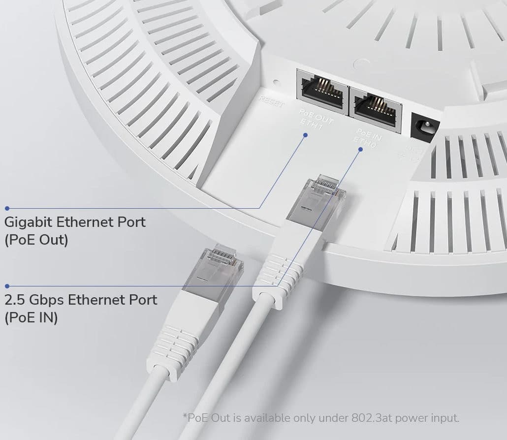 Punto di Accesso Wireless WiFi 7 BE3600, Porta 2.5G, Mesh, a Muro/Soffitto, AP3600 - 9