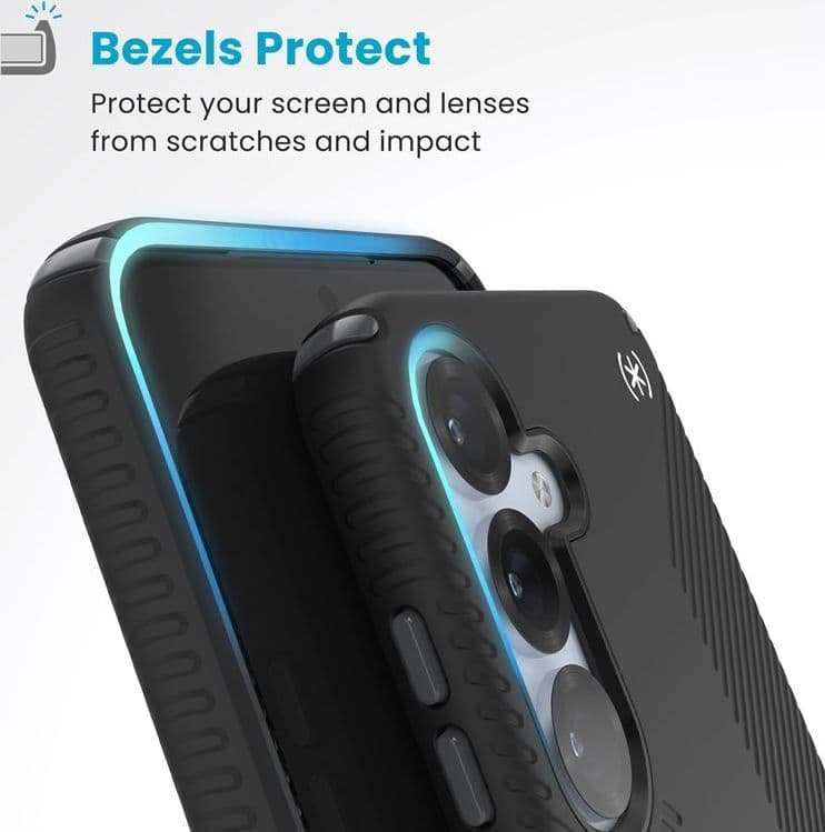 Speck Presidio2 Grip Magnet - Case for Samsung Galaxy S25+ / 24+ MagSafe (Black/Slate Grey/White) - 5