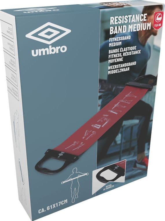 Umbro - Exercise resistance band Medium (Red) - 5