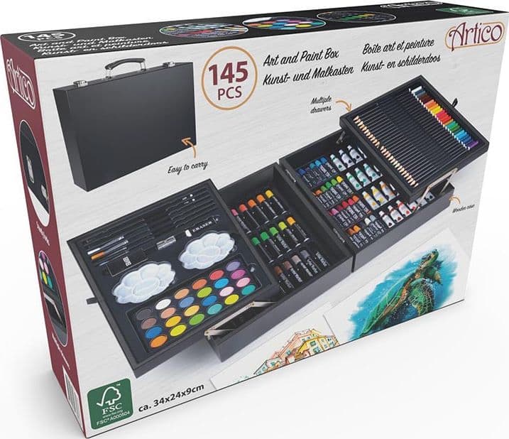 Artico - Art set for painting suitcase 145 pieces - 9