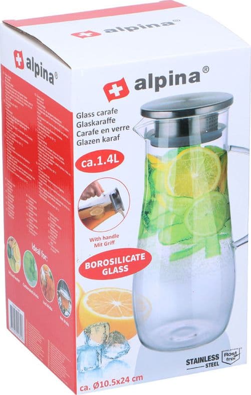 Alpina - Carafe with handle in borosilicate glass 1.4 l - 10