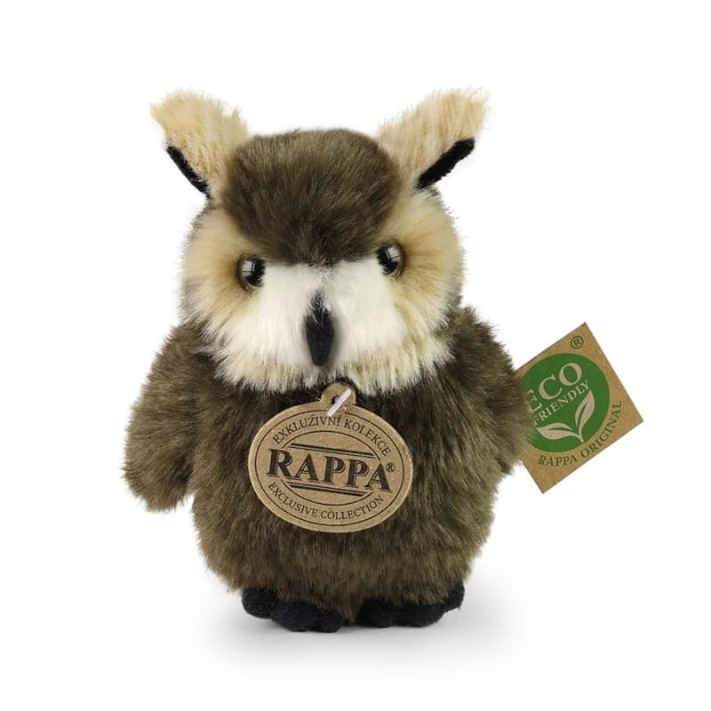 Rappa - Plush Realistic Toy Owl 13 cm Eco-Friendly - 5