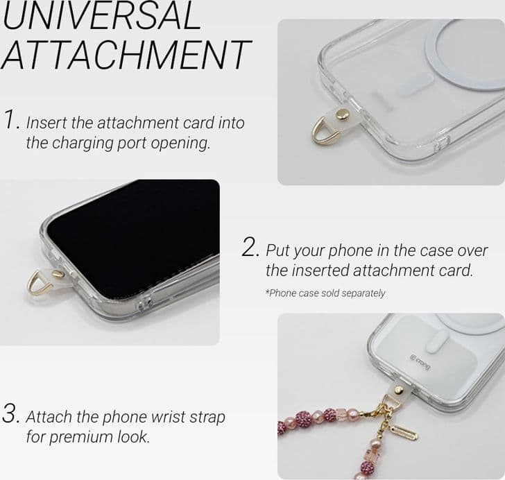 Crong Phone Charm - Ciondolo con cordino per telefono (oro persiano) - 3