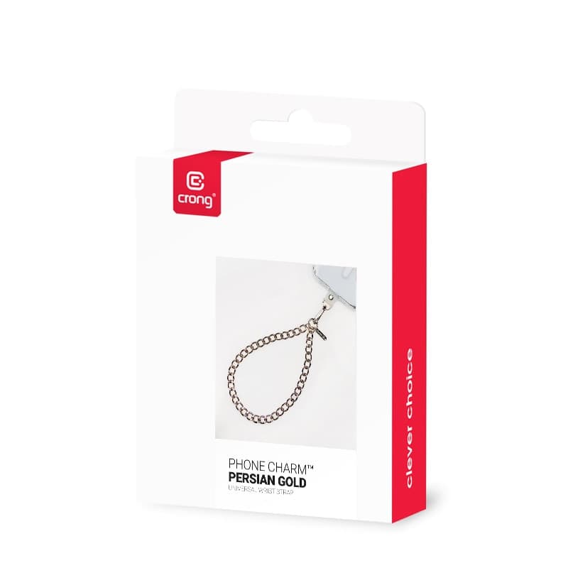 Crong Phone Charm - Ciondolo con cordino per telefono (oro persiano) - 4