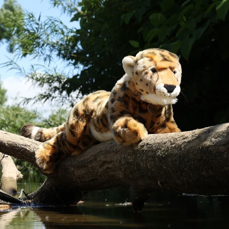 Rappa - Plush Realistic Toy Lying Cheetah 48 cm Eco-Friendly - 10